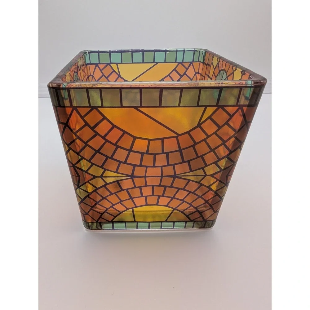 Disney Parks 2025 Disney Cruise Line Mickey Mouse Mosaic Glass Candle Holder